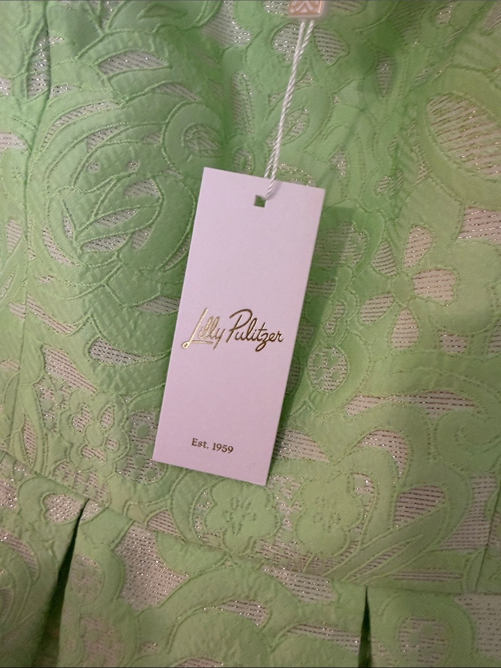 NWTLilly Pulitzer Cerese Skirted Romper Dress Pistachio Green 00 - Picture 5 of 7
